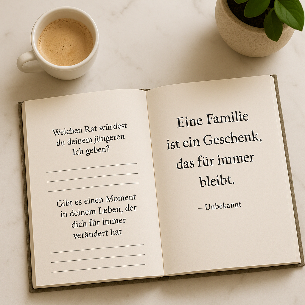 "Ich möchte deine Geschichte hören" - Das Familien-Erinnerungsjournal